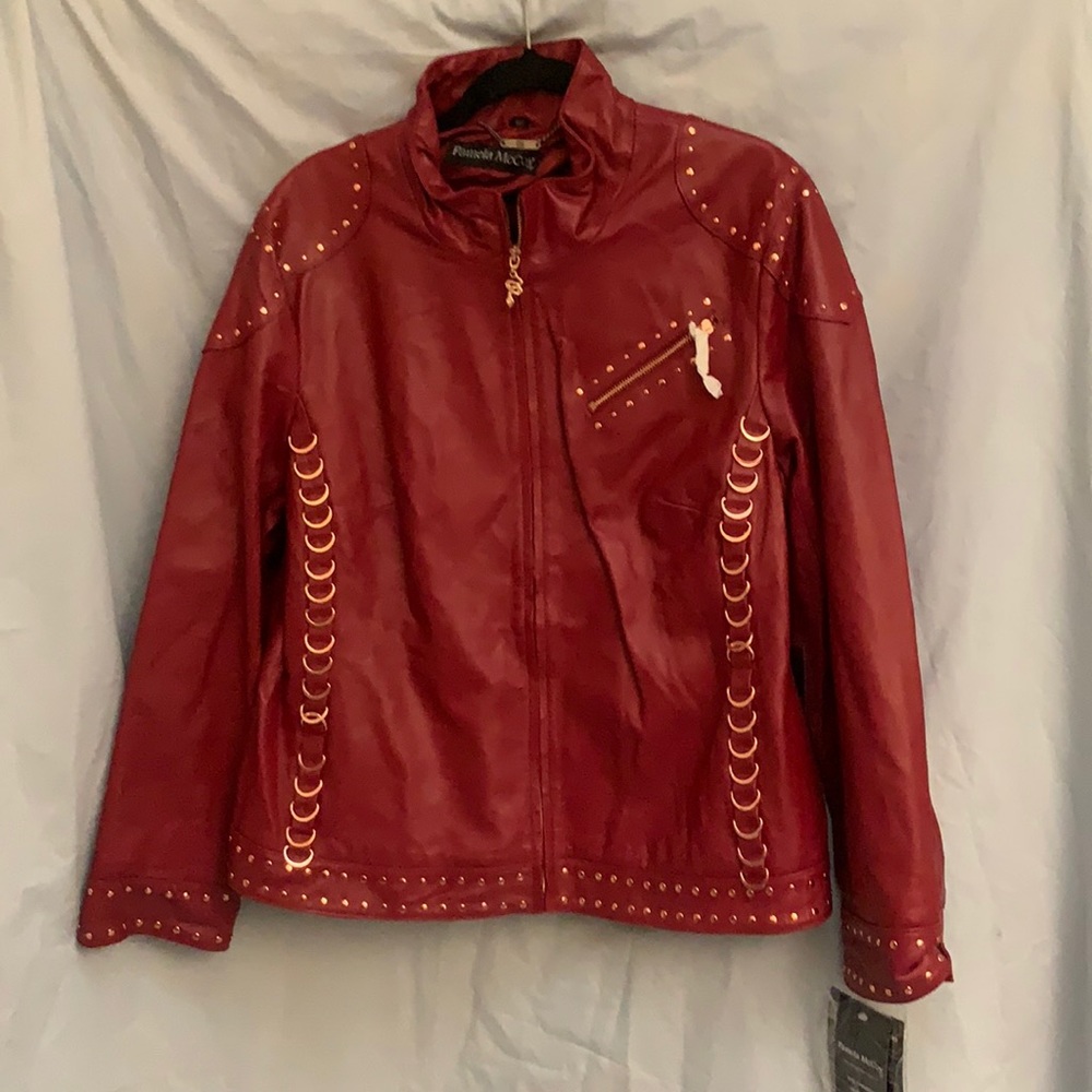 1x Pamela Mccoy Moto Leather Jacket